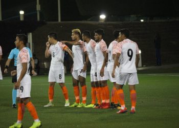Monday evening's game was India's first under the tutelage of new coach Derrick Pereira. (Image: AIFF)