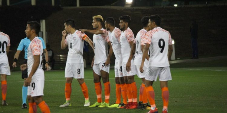 Monday evening's game was India's first under the tutelage of new coach Derrick Pereira. (Image: AIFF)