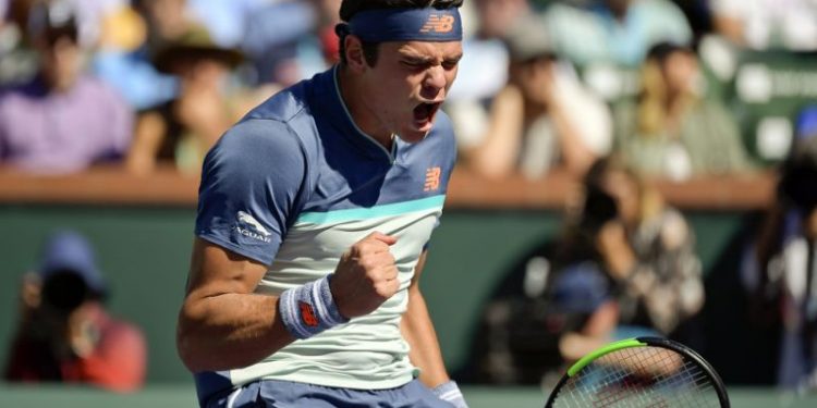Raonic beat the 19-year-old Serb 6-4, 6-3 Thursday to reach the semifinals.