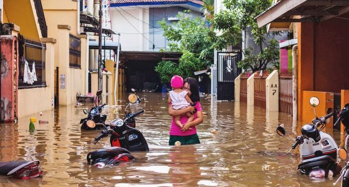 Dozens of homes were damaged by floodwaters, national disaster agency spokesman Sutopo Purwo Nugroho said.