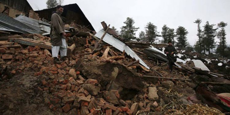 Landslide in Kashmir-Leh NH