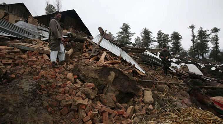 Landslide in Kashmir-Leh NH