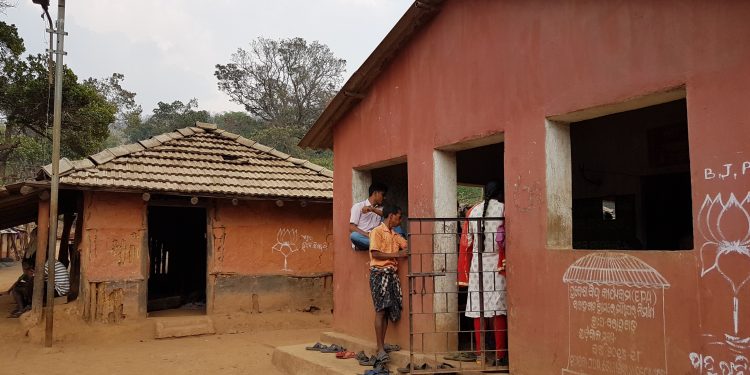 A  view of Baragoda village under the Banspal Block of Keonjhar district