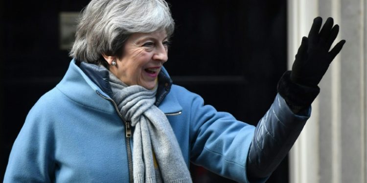 Prime Minister Theresa May needs to win over rebel Brexiteers in her own party and Northern Ireland's hardline Democratic Unionist Party which props up her government (AFP)