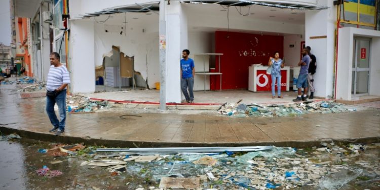The city of Beira in central Mozambique bore Cyclone Idai's full wrath on Thursday before the storm barrelled on to neighbouring Zimbabwe (AFP)