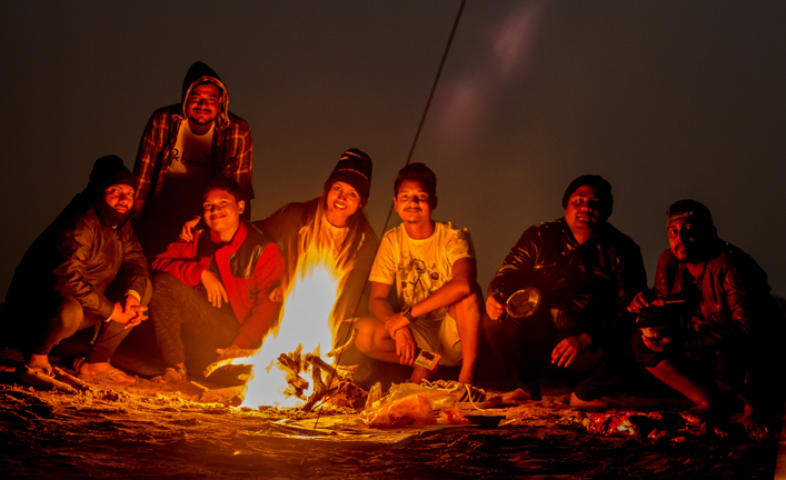 Night camp in Odisha