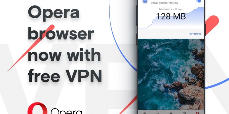 New Opera mobile browser with built-in VPN in India