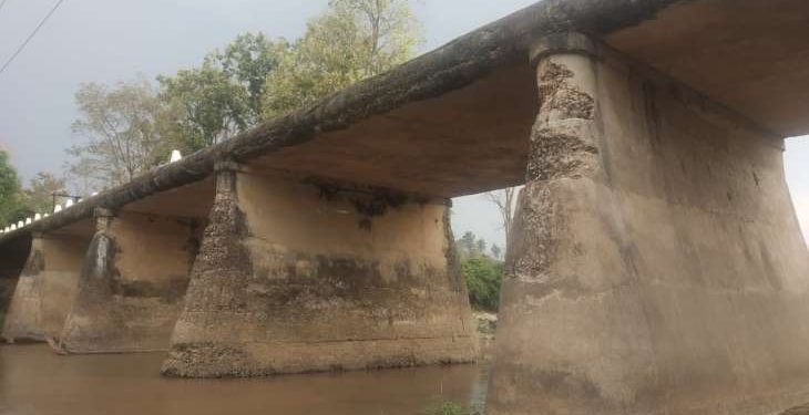 Decades old bridge on verge of collapse