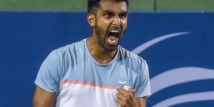 Prajnesh defeated Great Britain's Clarke 6-4, 6-4 in the second qualifying round of the ATP-1000 tennis tournament in Miami to progress to the main draw.