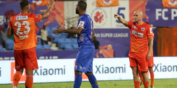 Adil Khan gave Pune the lead in the 18th minute before Iain Hume (84th minute) scored the second to seal the match.