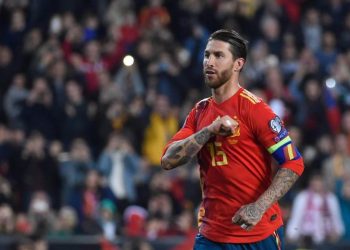 Ramos stepped up and confidently dispatched a 'Panenka' spot-kick down the middle to score his 16th goal of the season for club and country. (Image: Reuters)