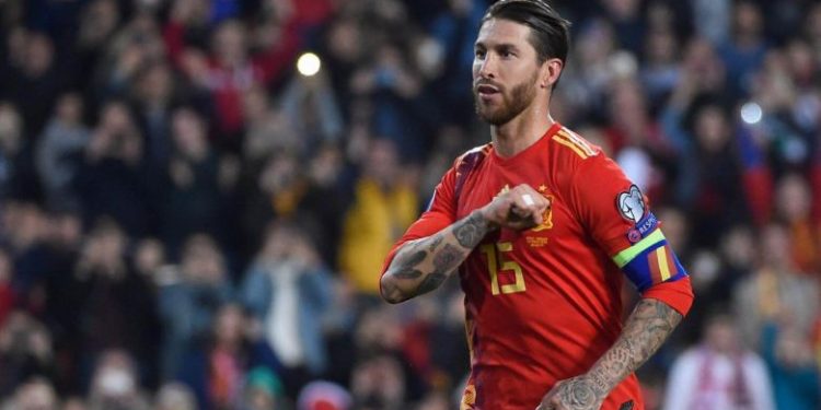 Ramos stepped up and confidently dispatched a 'Panenka' spot-kick down the middle to score his 16th goal of the season for club and country. (Image: Reuters)