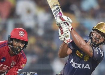 Back at No.4 in their second match, Rana scored a 34-ball 63 against KXIP Wednesday to overtake Delhi Capitals' Rishabh Pant in the early Orange Cap race. (Image: PTI)