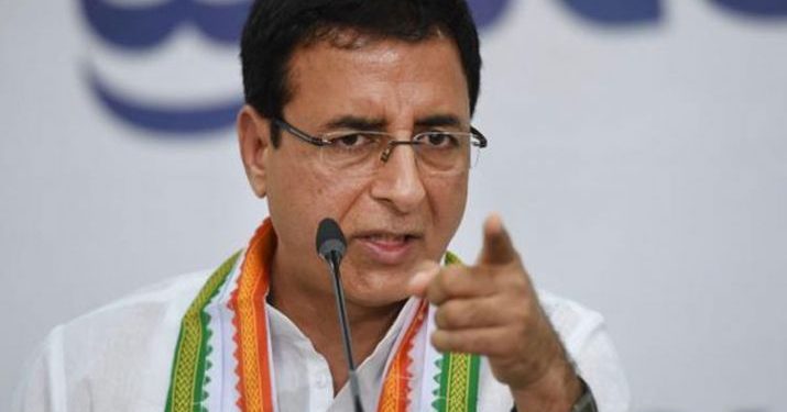 Congress spokesperson Randeep Surjewala.