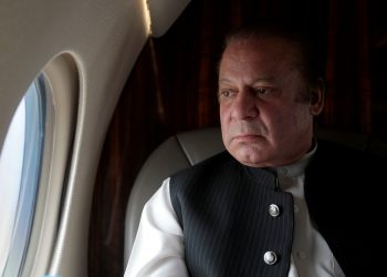 Pakistani Prime Minister Nawaz Sharif looks out the window of his plane after attending a ceremony to inaugurate the M9 motorway between Karachi and Hyderabad, Pakistan February 3, 2017. Picture taken February 3, 2017. (REUTERS) [Representational Image]