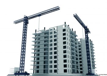Construction building/
3d render.