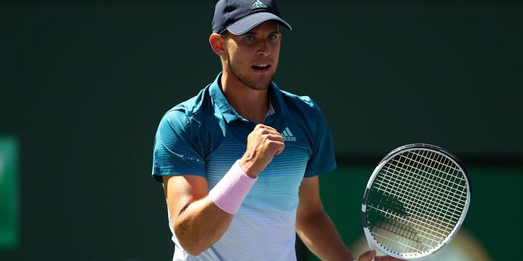 Thiem, ranked eighth in the world, withstood 17 aces from the rangy Canadian, gaining the only break of the contest in the third set.