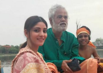 Sanjay Mishra at the Kumbh Mela for the show on live updates (PTI)