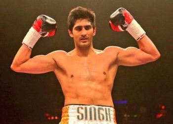 Vijender was to make his US debut at the Staples Center on the Vasiliy Lomachenko-Anthony Crolla undercard.