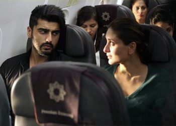Kareena Kapoor and Arjun kapoor abode a Vistara flight enroute London. (CC)