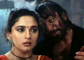 A still from Khalnayak starring Sanjay Dutt and Madhuri Dikshit (YouTube)