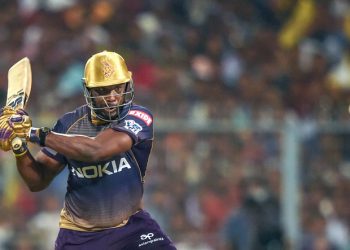 Russell made 80 off 40 balls, hitting eight sixes and six fours at the iconic Eden Gardens.