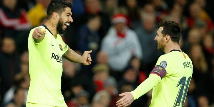 Barcelona’s first win at Old Trafford in European competition was relatively comfortable with their keeper Marc-Andre ter Stegen not having a single shot to save. (Image: Reuters)