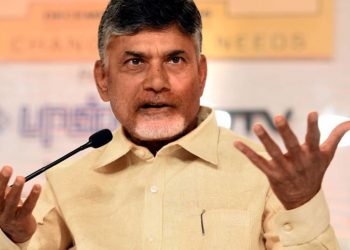 Naidu told the media here that polling was delayed at several places as the EVMs were not functioning. (Image: PTI)