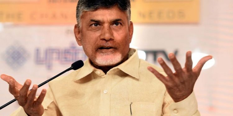 Naidu told the media here that polling was delayed at several places as the EVMs were not functioning. (Image: PTI)