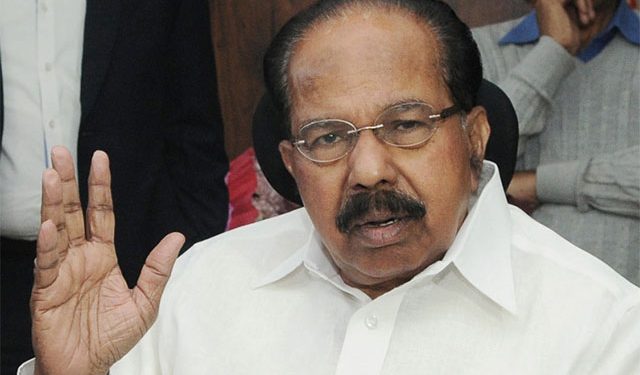 Senior Congress leader M Veerappa Moily.