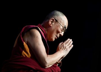 The Dalai Lama spent three days in a New Delhi hospital for what an aide says was a "light cough" (AFP/File / Eric FEFERBERG)