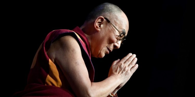 The Dalai Lama spent three days in a New Delhi hospital for what an aide says was a "light cough" (AFP/File / Eric FEFERBERG)