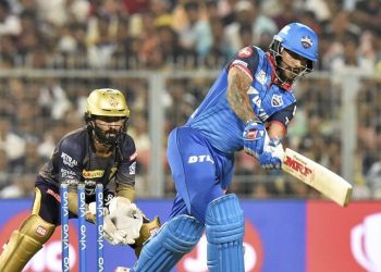 Dhawan batted through the innings to guide Delhi Capitals to a seven-wicket victory over Kolkata Knight Riders in the IPL here.