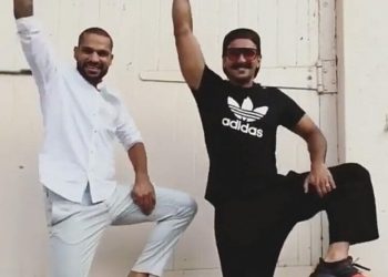 A new video of Ranveer, also known as Bollywood's livewire, has surfaced online in which the ‘Gully Boy’ star can be seen performing the hook step along with Dhawan at Mehboob Studio here.