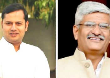 Vaibhav Gehlot (L) and Gajendra Singh Shekhawat