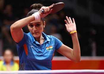 CWG gold medallist Manika beat Andrea Todorovic of Serbia 14-12, 11-5, 11-5, 11-8, in the round of 64.