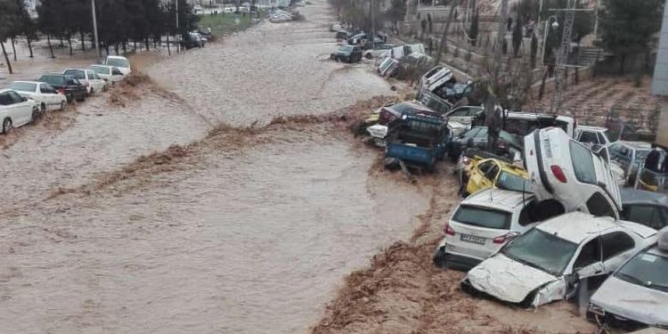 "More than 14,000 kilometres (8,700 miles) of roads have been damaged," transport minister Mohammad Eslami told parliament, according to the official IRNA news agency. (AP photo)