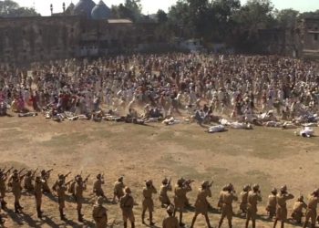 The archived documents are displayed to mark the massacre's centenary year and the practice will continue in coming days as well.