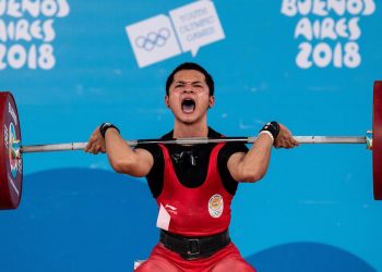 Jeremy had won a gold in the Buenos Aires Youth Olympics in October last year in the 62kg category with a total lift of 274kg (124+150).