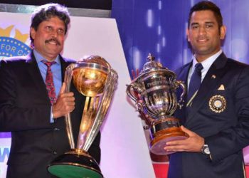 Both Kapil and Dhoni have skippered India to World Cup glory in 1983 and 2011, respectively.