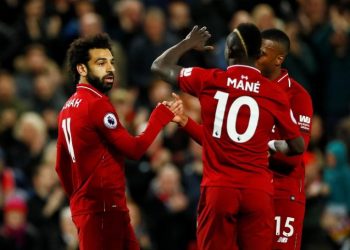 Sadio Mane and Mohamed Salah both struck twice. (Image: Reuters)