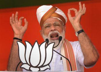 Prime Minister Narendra Modi addresses an election campaign rally (PTI Photo)