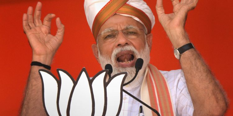 Prime Minister Narendra Modi addresses an election campaign rally (PTI Photo)