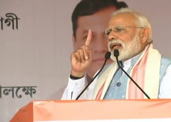 Modi is scheduled to address two poll rallies in Assam Thursday to campaign for the second phase of polling to be held April 18.