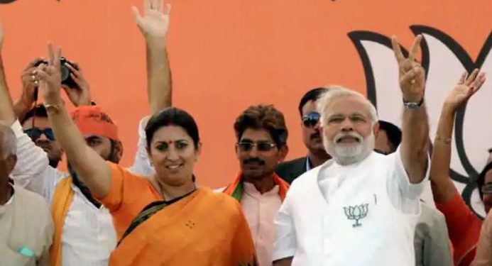 The Congress raised the issues of Smriti Irani submitting ‘contradictory affidavits’ to the Election Commission on her educational qualifications and also about a web series on Modi.