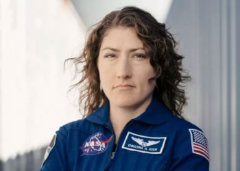 Her mission is planned to be just shy of the longest single spaceflight by a NASA astronaut -- 340 days, set by former NASA astronaut Scott Kelly during his one-year mission in 2015-16. (AP)