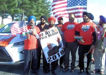 While a group of Indian-Americans organised ‘Chowkidar March’ in New Jersey, NRIs4Modi group organised a car rally in a Maryland suburb of Washington DC this week. (Image: Twitter)