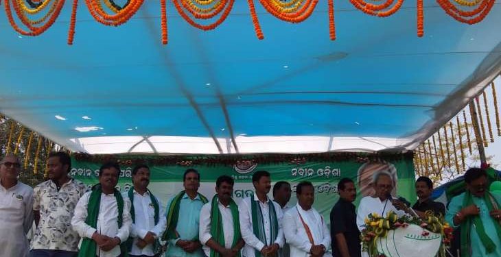 Chief Minister Naveen Patnaik during the election campaign in Balasore