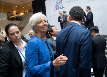 IMF Managing Director Christine Lagarde said ministers gathered in Washington stressed the benefits of trade for economic growth (AFP)