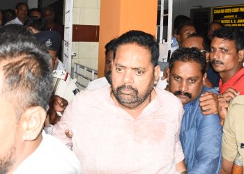 Pradeep Maharathy being sent to  Jharpada jail, Monday 	OP Photo